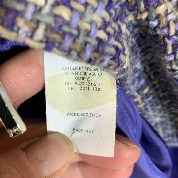 42 Purificacion Garcia Woven Tweed Jacket - Picture 3 of 6
